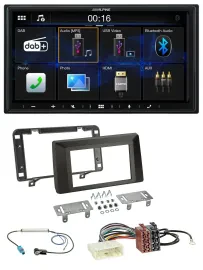 Alpine Bluetooth 2DIN MP3 DAB USB Autoradio für Dacia Duster (ab 2021)