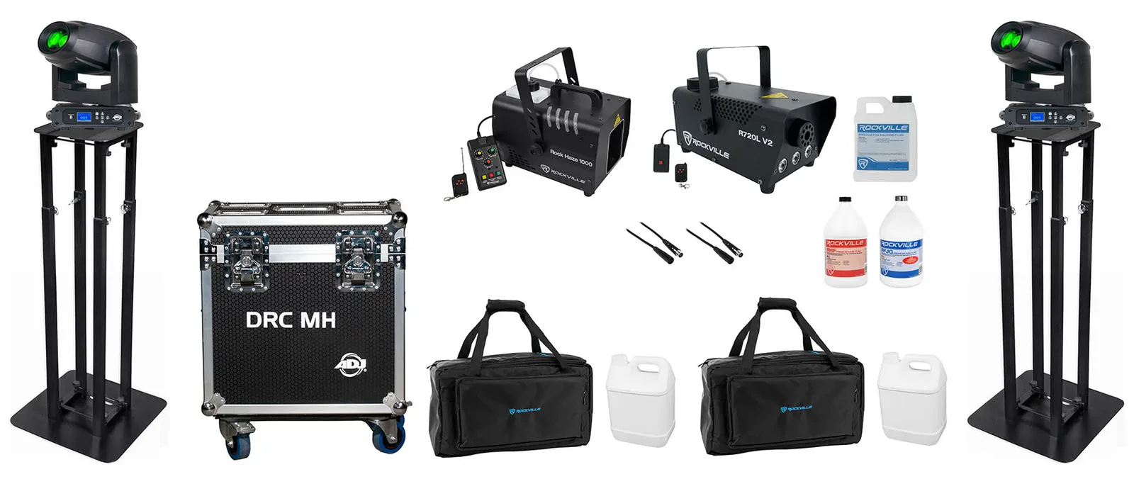 Комплект светового оборудования American DJ Focus Spot 5Z+DRC MH+RTP32B+RFJG-5