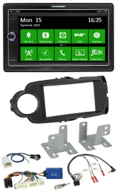 Blaupunkt Bluetooth 2DIN Lenkrad DAB USB TMC Navigation für Toyota Yaris ab 2014