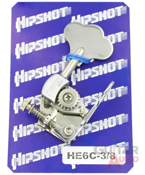 Hipshot HE6C-3/8 Ultralite D-Tuner X-Tender 3/8 Bass, Chrome, 20680C