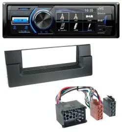 JVC Bluetooth MP3 USB DAB Autoradio für BMW 5er (E39) X5 (E53) Rundpin