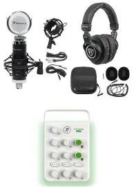 Комплект для подкастов Mackie M Caster Live White+PRO-M50+RCM03