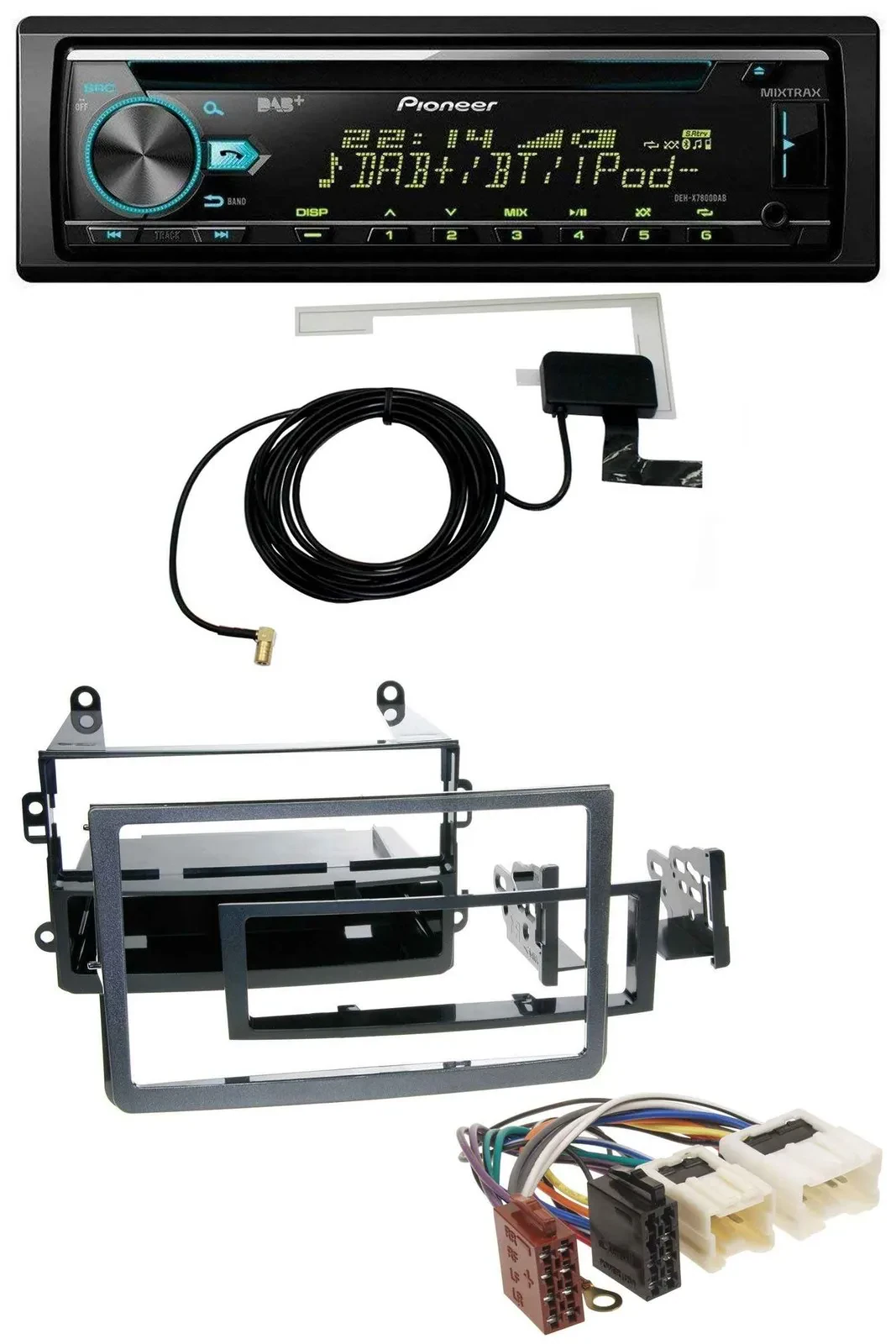Pioneer MP3 AUX CD USB DAB Autoradio für Nissan 350Z (ab 2006)