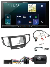Автомагнитола Pioneer 2 DIN, Bluetooth, USB, DAB, для Honda Accord 2008–2015, антрацитовый