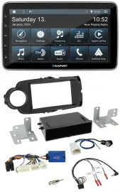 Blaupunkt USB DAB SD Lenkrad Bluetooth Autoradio für Toyota Yaris ab 2014 schwar