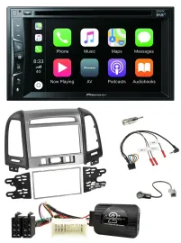 Pioneer Lenkrad USB DVD Bluetooth DAB 2DIN Autoradio für Hyundai Santa Fe 3 Scha