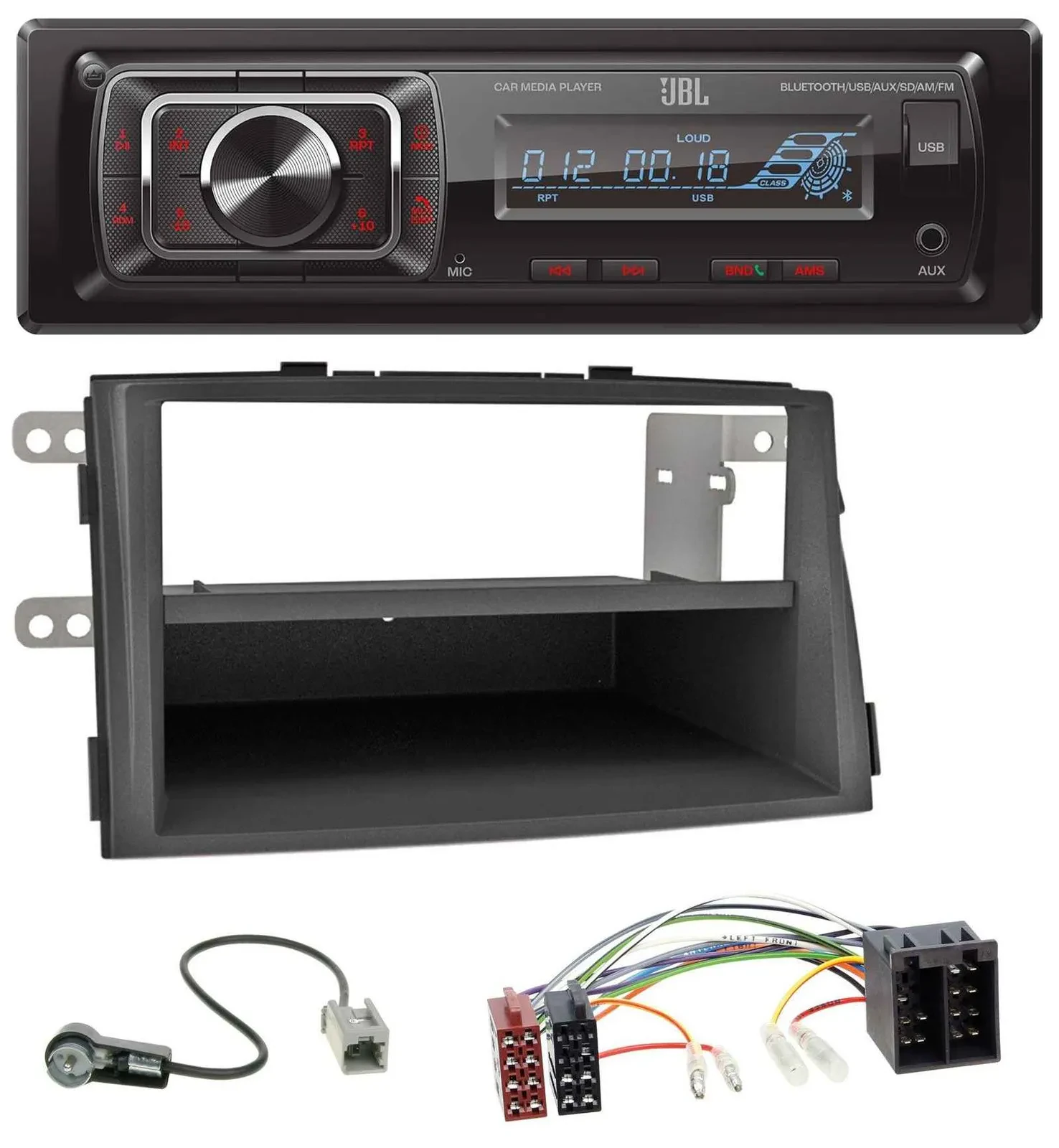 Автомагнитола для Kia Sorento II (XM, 2009–2012) JBL SD/AUX/USB/MP3, Bluetooth