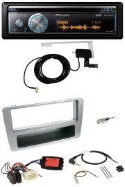 Pioneer Bluetooth DAB Lenkrad USB CD Autoradio für Honda Civic 2001-2003 silber