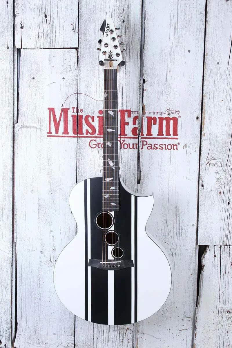 Электроакустическая гитара Schecter DJ Ashba Signature Grand Auditorium Satin White