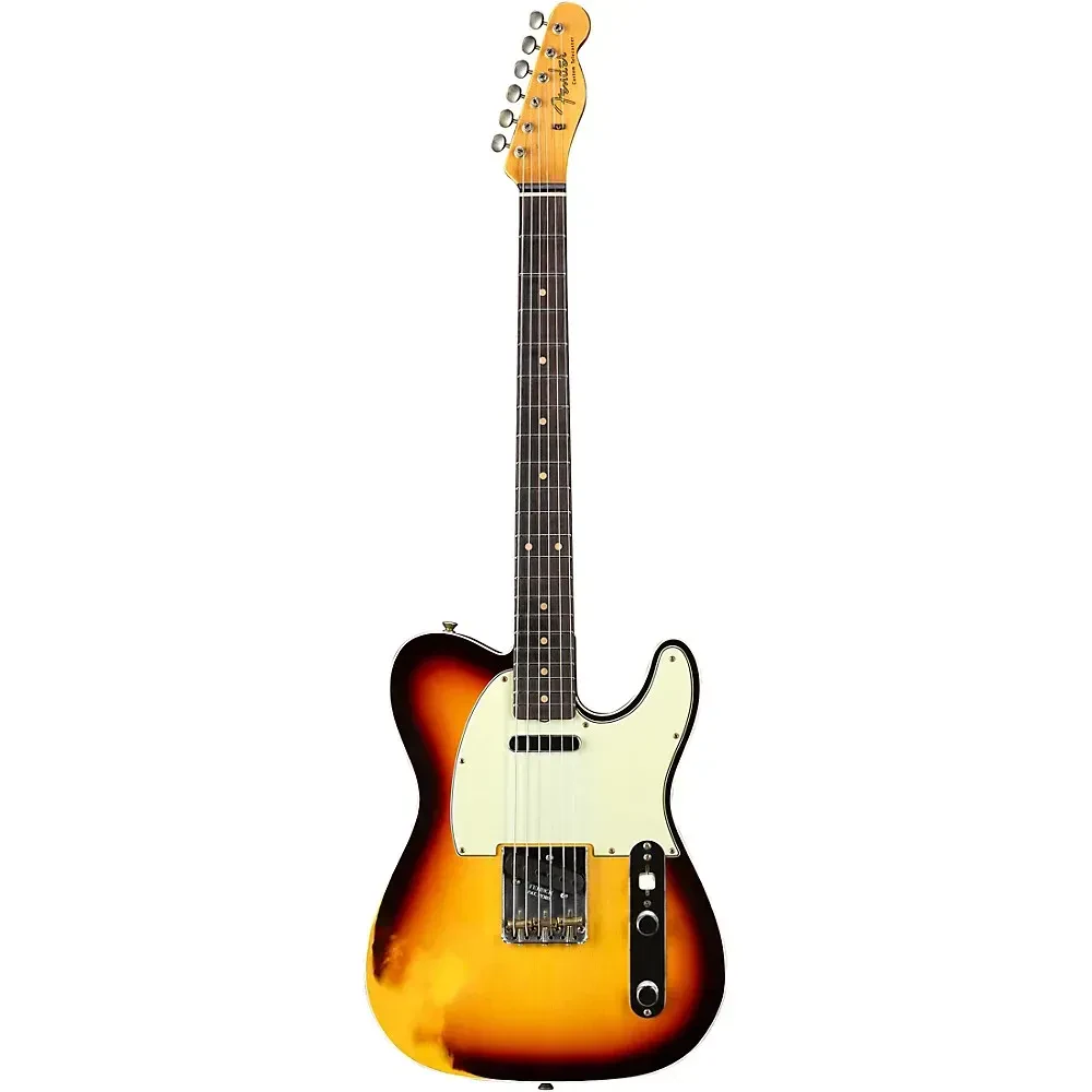 Электрогитара Fender Custom Shop 1960 Telecaster Custom Heavy Relic Aged Chocolate Sunburst