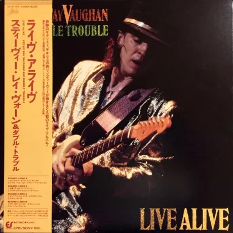 STEVIE RAY VAUGHAN & DOUBLE TROUBLE - Live Alive (2LP , Used)