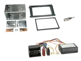 Einbauset CAN-Bus Doppel DIN Autoradio für Porsche Cayenne 2007-2010 schwarz