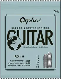 Струны для электрогитары Orphee RX-19 Nickel Alloy 11-50