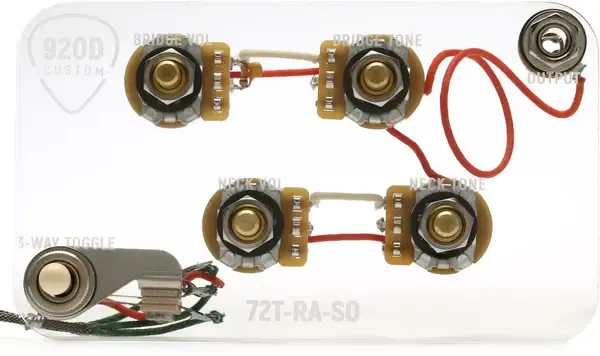 Комплект темброблока 920D Custom 72T-RA-SO 72 Deluxe Telecaster Wiring Harness Upgrade