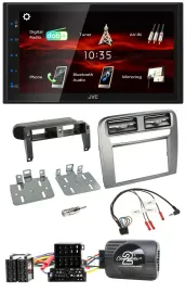 JVC USB Bluetooth Lenkrad DAB 2DIN Autoradio für Fiat GrandePunto 05-06 anthrazi