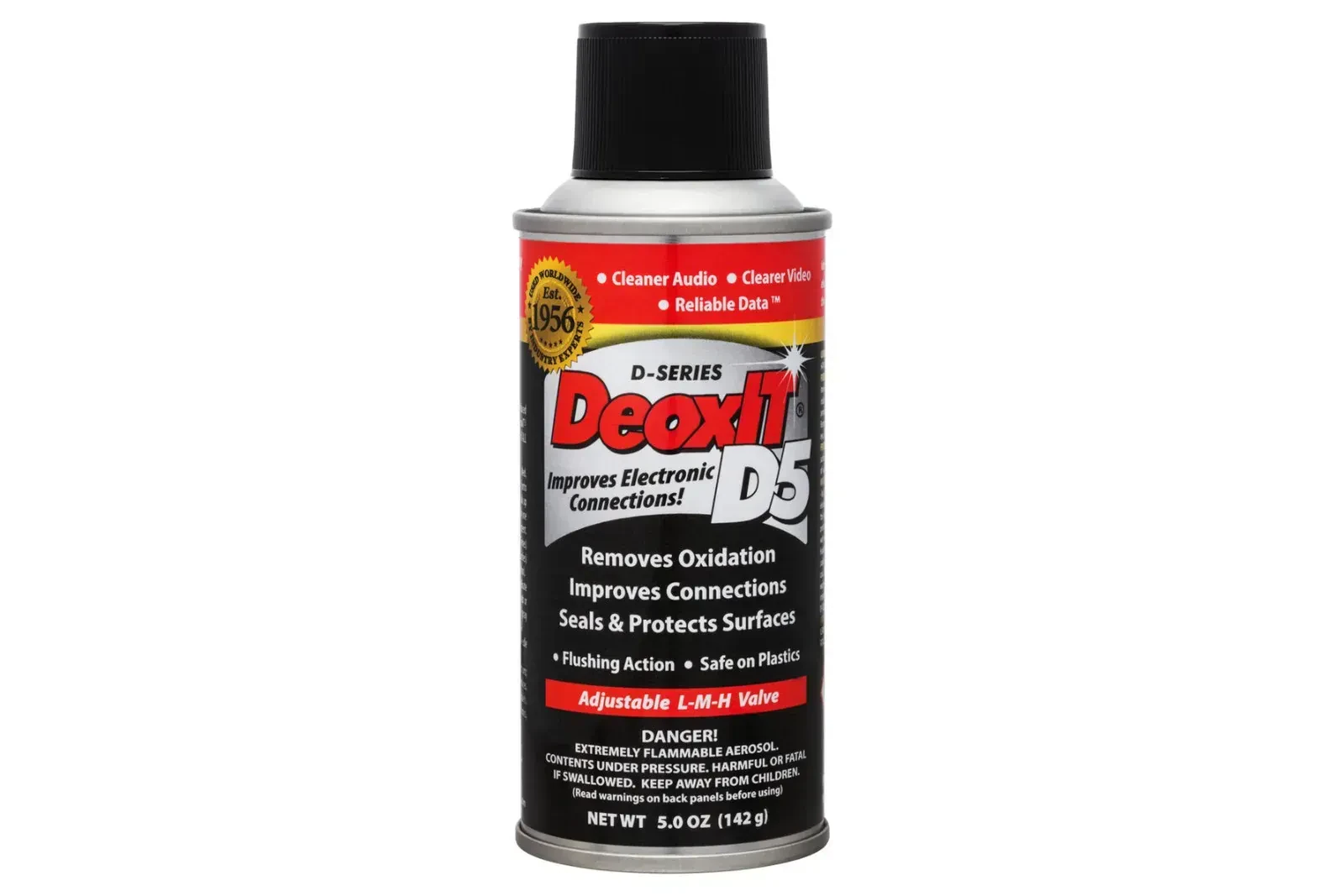 HOSA D5S-6 CAIG DeoxIT 5% Spray Contact Cleaner, 5 oz.