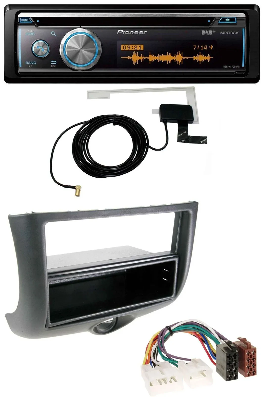 Автомагнитола для Toyota Yaris (1999–2003) Pioneer Bluetooth DAB MP3 USB CD