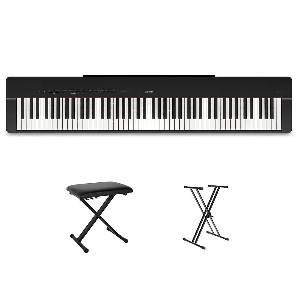 Цифровое пианино Yamaha P-225 88 клавиш, черный (набор)