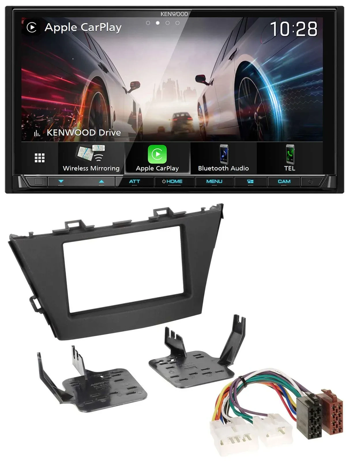 Kenwood MP3 2DIN USB DAB Bluetooth Autoradio für Toyota Prius+ (ab 2012)