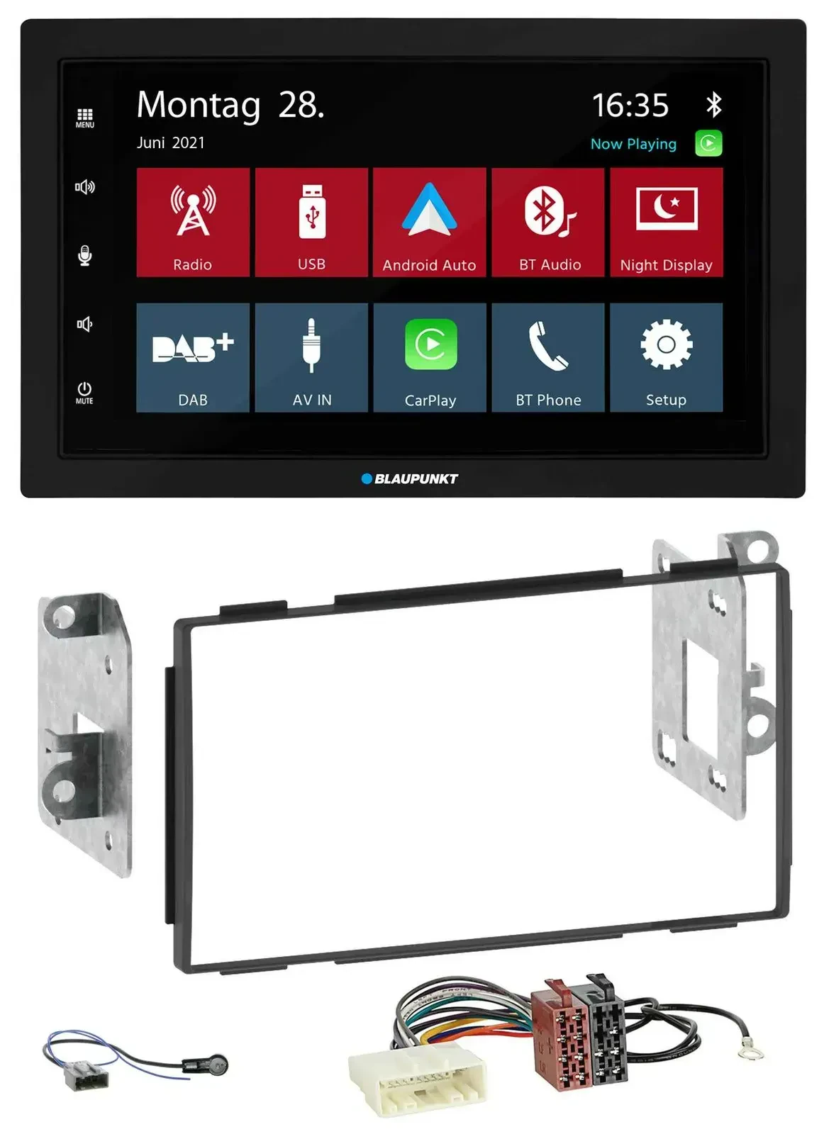 Blaupunkt MP3 Bluetooth DAB 2DIN USB Autoradio für Nissan Qashqai 2007-2013