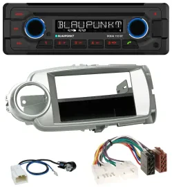 Blaupunkt AUX MP3 CD Bluetooth USB Autoradio für Toyota Yaris (11-14) - silber