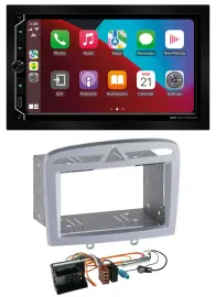 ESX 2DIN DAB USB MP3 Bluetooth Autoradio für Peugeot 308 09-13 warmsilber