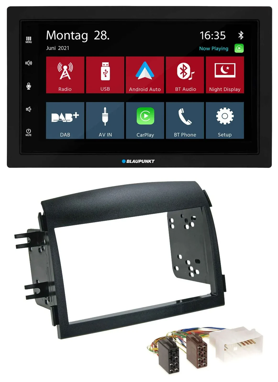 Blaupunkt MP3 Bluetooth DAB 2DIN USB Autoradio für Hyundai Sonata NF 2005-2008