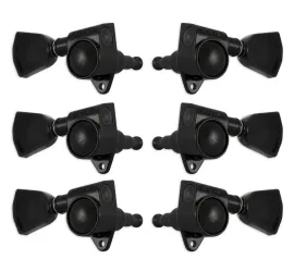 GROVER 102BCK Original Rotomatics with Crown Button - Guitar Machine Heads, 3 +