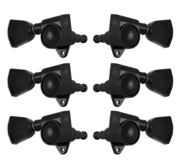 GROVER 102BCK Original Rotomatics with Crown Button - Guitar Machine Heads, 3 +