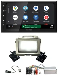 Kenwood DAB Bluetooth USB Lenkrad 2DIN Autoradio für Kia Sportage 3 2010-2015 si