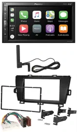 Автомагнитола Pioneer 2DIN USB Bluetooth DAB MP3 для Toyota Prius (2009–2012)