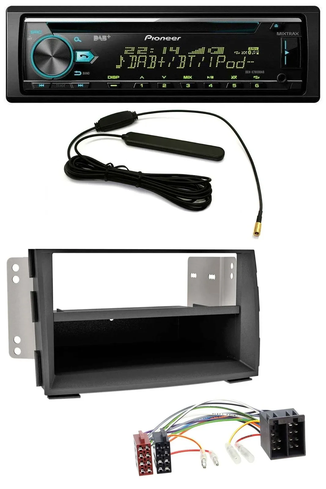 Автомагнитола Pioneer CD/MP3, DAB, USB, AUX для Kia Venga (YN, с 2009)