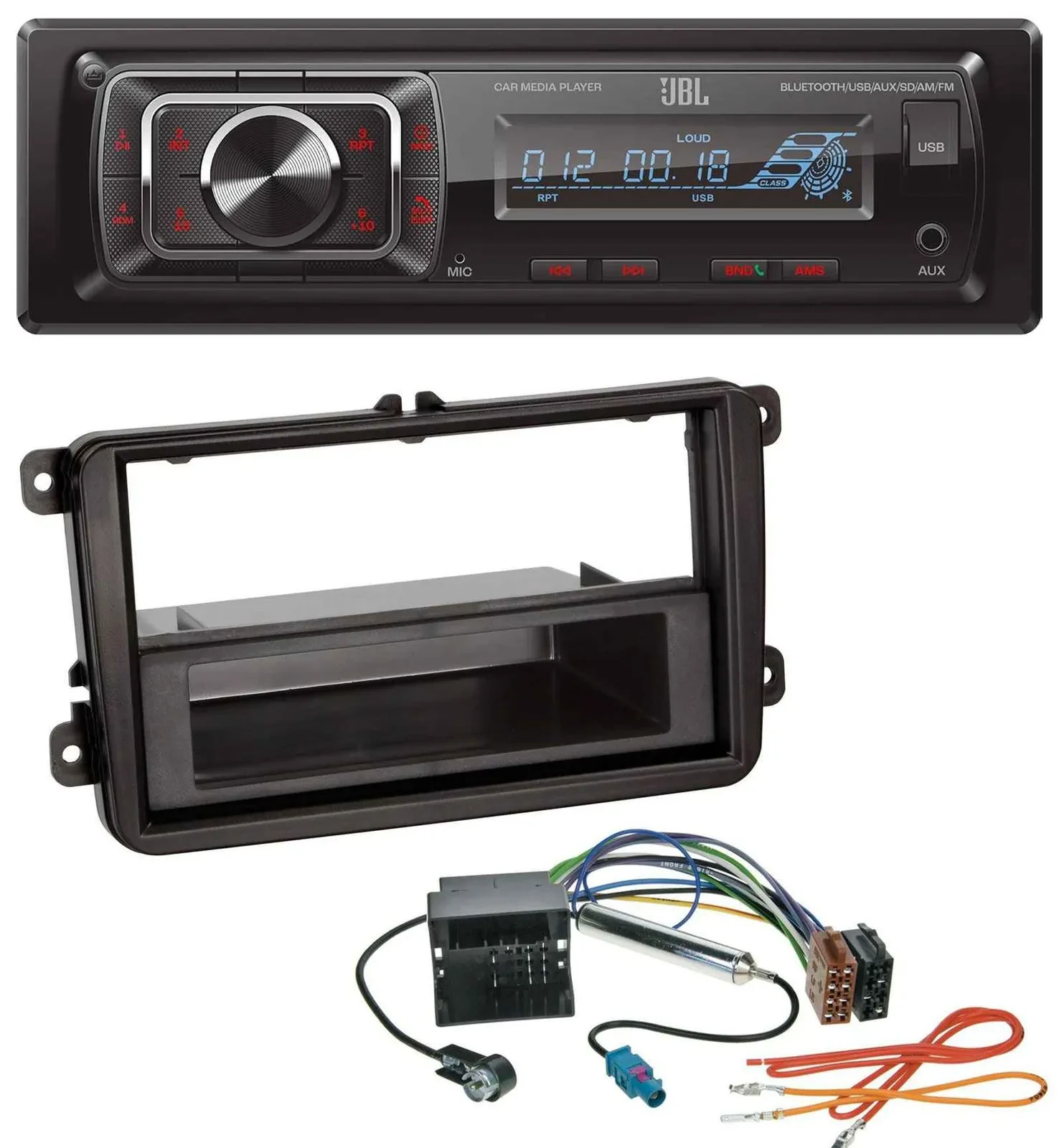 JBL SD AUX MP3 USB Bluetooth Autoradio für VW Transporter T5 T6 Caravelle Multiv