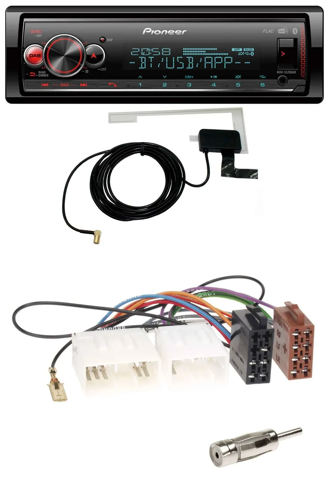 Pioneer Bluetooth DAB USB MP3 Autoradio für Mazda MPV (1988-1999)