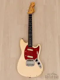 Электрогитара Fender Mustang SS Olympic White w/case USA 1966