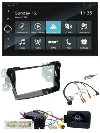 Автомагнитола Blaupunkt для Hyundai i40 (с 2016) 2DIN Bluetooth USB DAB навигация TMC с поддержкой кнопок на руле