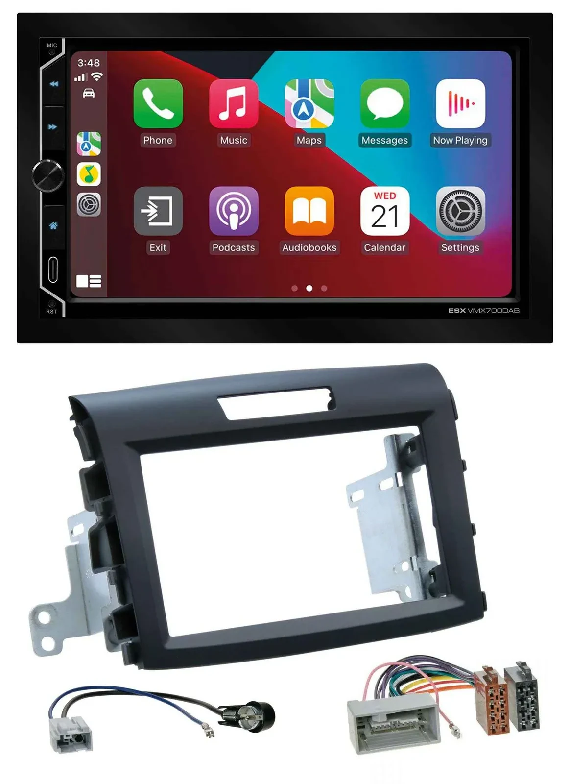 Автомагнитола ESX 2DIN, DAB, USB, MP3, Bluetooth для Honda CR-V FR5/FR6 (с 2012)