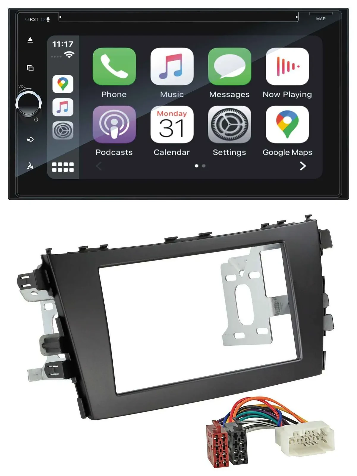 Blaupunkt 2DIN Bluetooth DAB USB DVD MP3 Autoradio für Suzuki Celerio LF ab 2014