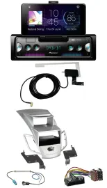 Pioneer DAB Bluetooth MP3 USB Autoradio für Ford Fiesta Display 10-17 silber