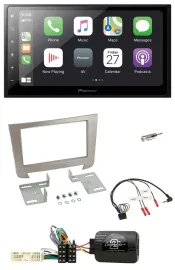 Pioneer Lenkrad Bluetooth DAB 2DIN USB Autoradio für SSangYong Rexton ab 2013