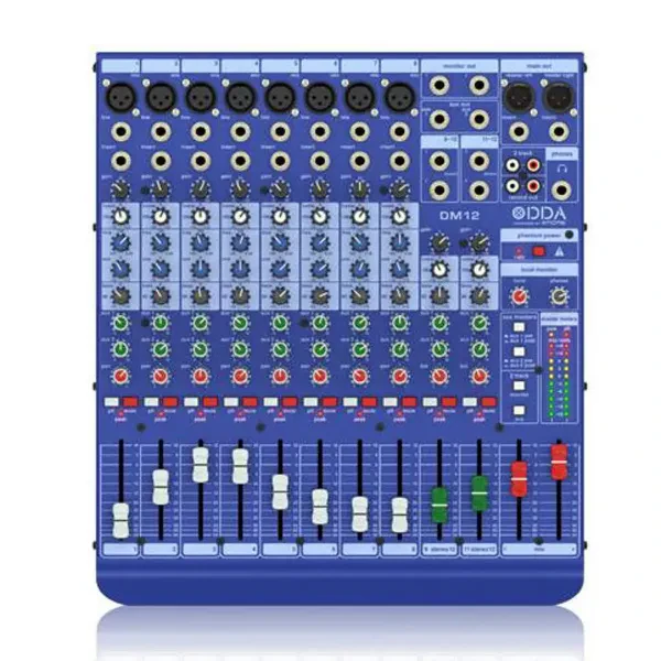 Midas DM12 12 Input Analog Live and Studio Mixer with Microphone Preamplifier, B