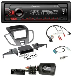 Автомагнитола для Ford Transit V363 (2015–2018) Pioneer USB, DAB, Bluetooth, совместим с управлением на руле