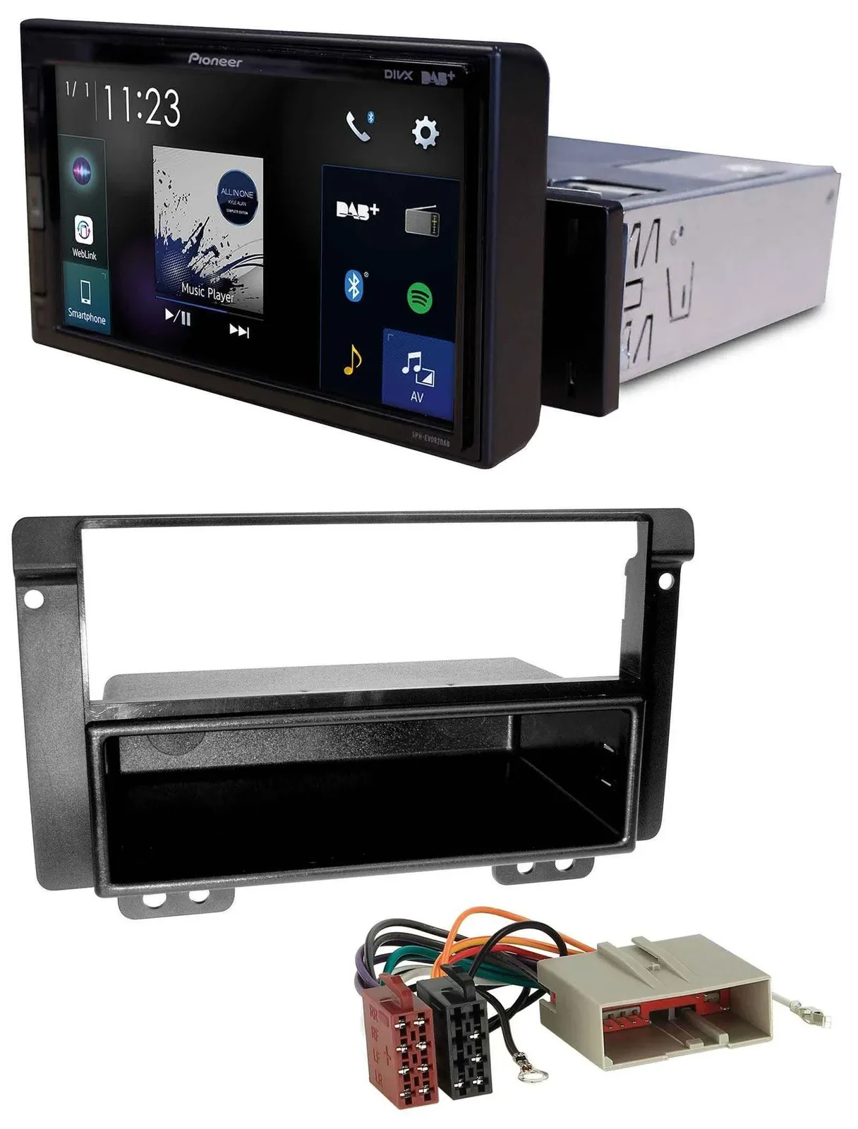 Автомагнитола для Land Rover Freelander 2004–2007 Pioneer DAB, Bluetooth, USB, MP3