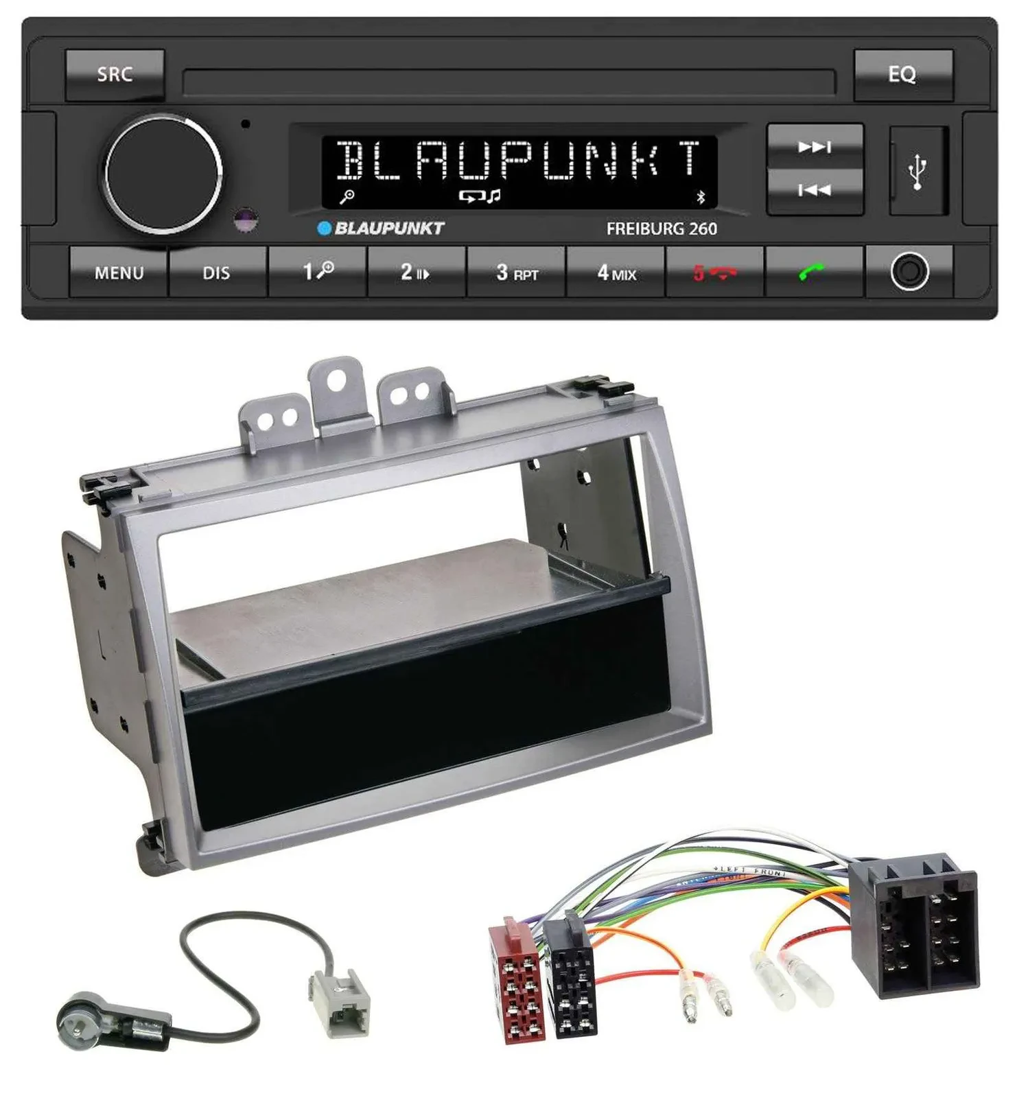 Blaupunkt AUX Bluetooth MP3 USB Autoradio für Hyundai i20 (08-11) Ablagefach