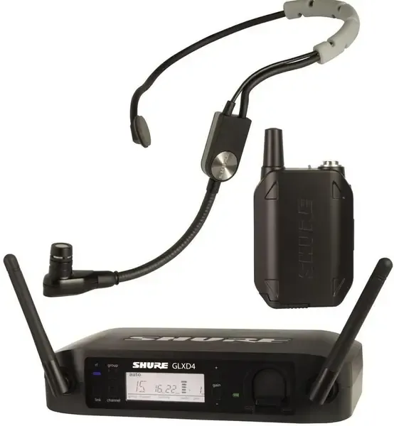 Цифровая радиосистема с головным микрофоном Shure GLXD14RE/SM35