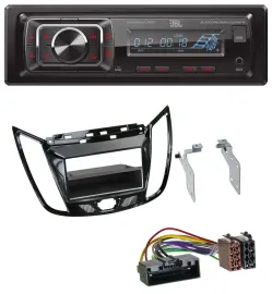 JBL SD AUX MP3 USB Bluetooth Autoradio für Ford C-Max Kuga Klavierlack schwarz