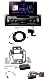 Pioneer DAB Bluetooth MP3 USB Autoradio für Ford Transit Connect 2012-2018 Displ