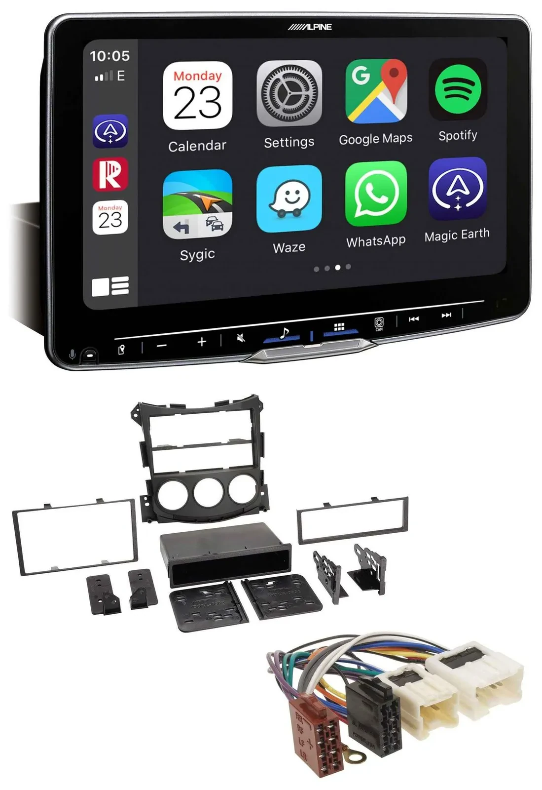 Alpine Bluetooth MP3 USB DAB Autoradio für Nissan 370Z (ab 2009)