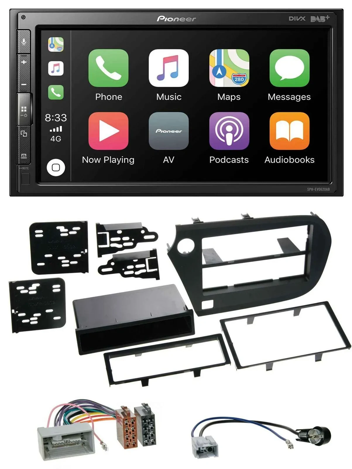 Pioneer USB MP3 DAB 2DIN Bluetooth Autoradio für Honda Insight ZE2 09-13