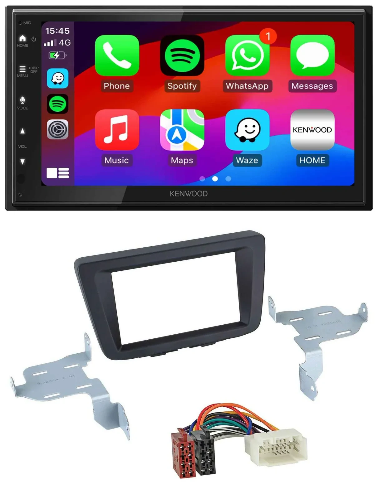 Kenwood MP3 USB DAB 2DIN Bluetooth Autoradio für Suzuki Baleno EW ab 2016